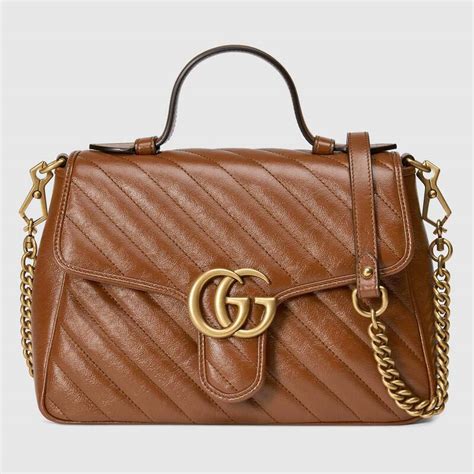 gucci marmont brown small